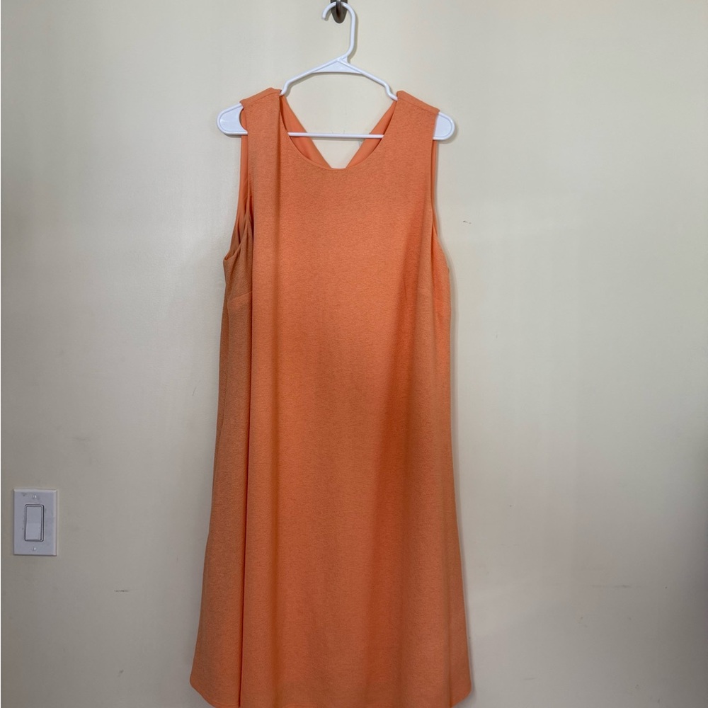 Chic Sleeveless Orange Mini Dress